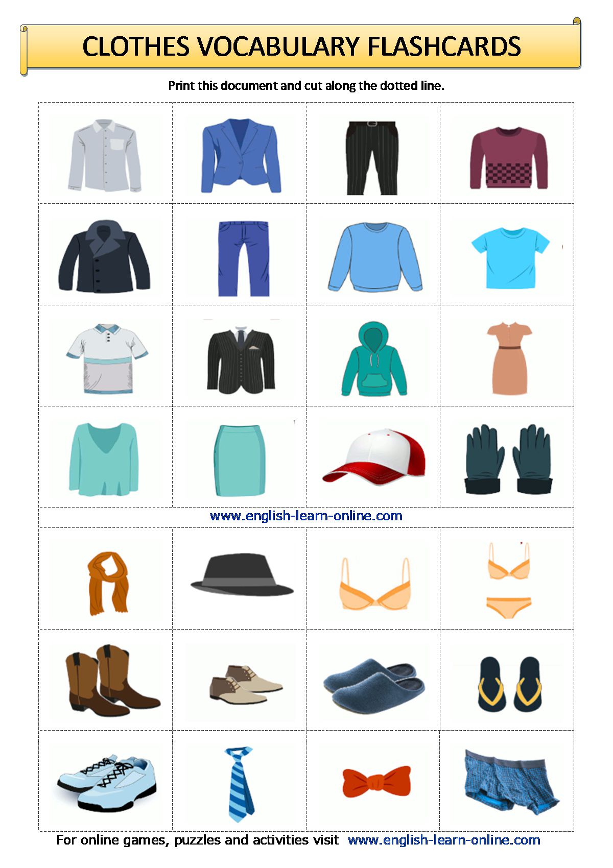 Clothes vocabulary, Clothes in english, Women's clothes vocabulary
