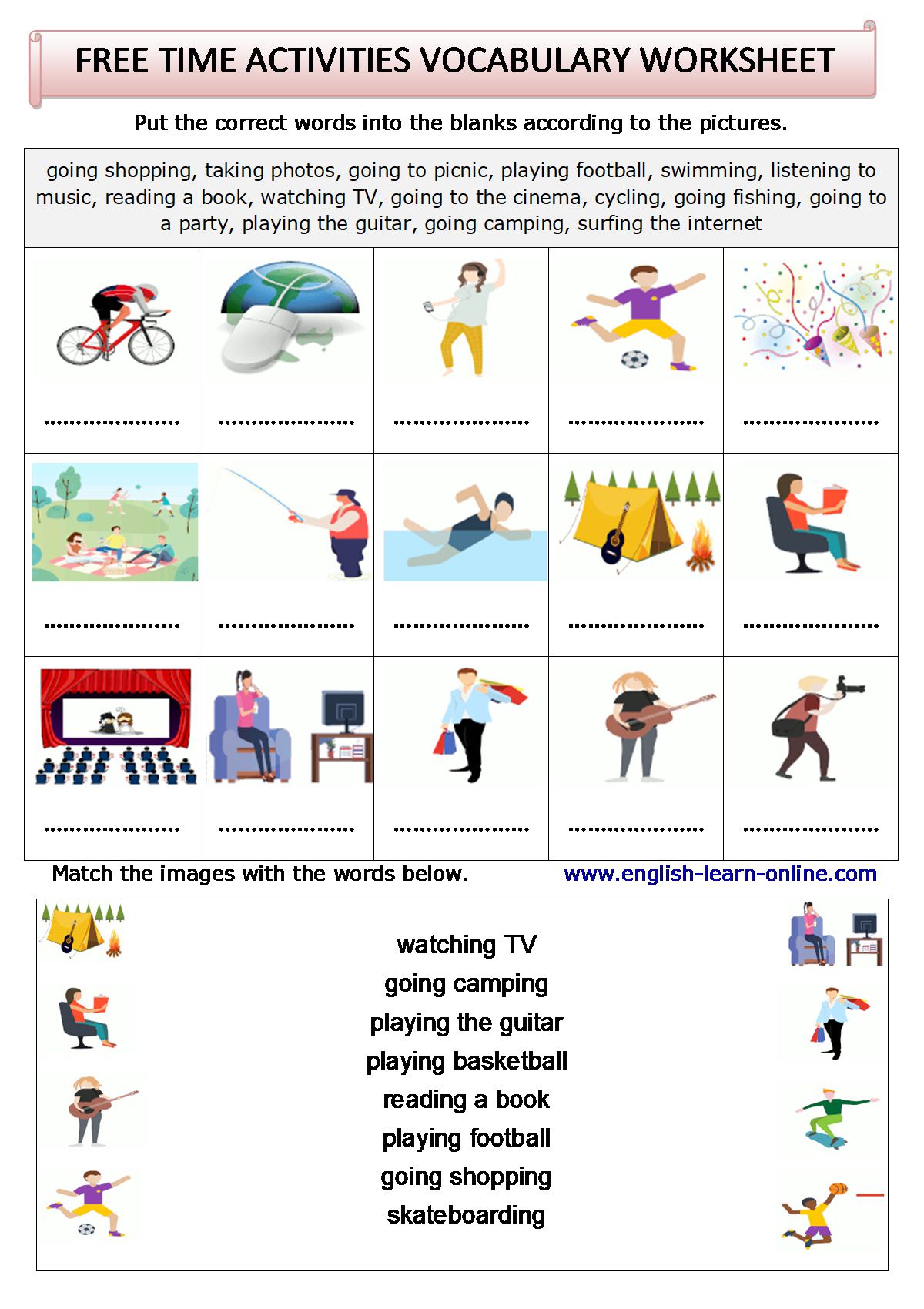 HOMENGLISH Sport & Free Time - Language Learning Games