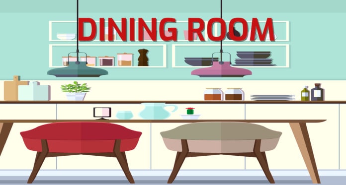 dining room objects flashcards